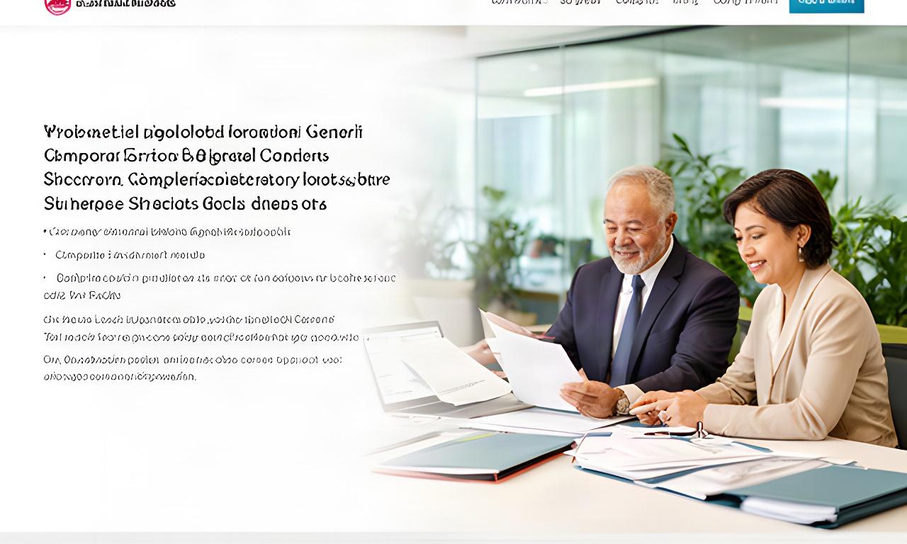 Business owners reviewing company documents with a lawyer in a bright Singapore office